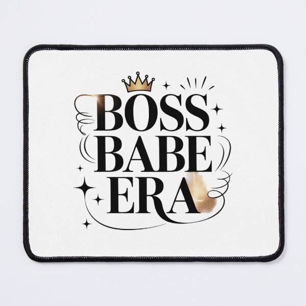 Item preview, Boss Babe Era Crown Typography. Luxury Feminine Empowerment Aesthetic Design designed and sold by Aarvya Fashion Club ( A.F.C ).