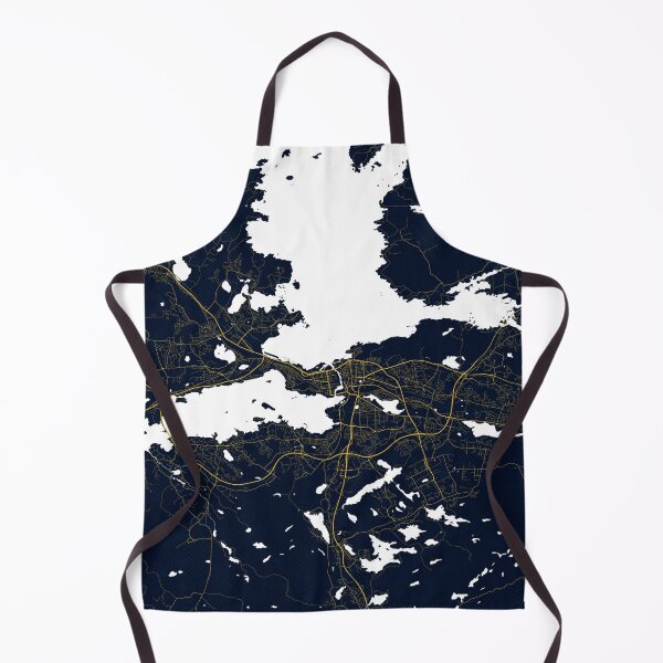 Item preview, Tampere City Map of Pirkanmaa, Finland - Gold Art Deco designed and sold by deMAP.
