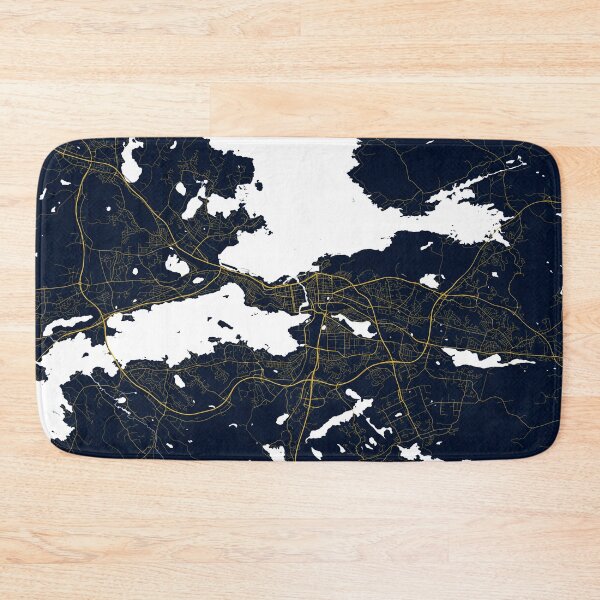 Item preview, Tampere City Map of Pirkanmaa, Finland - Gold Art Deco designed and sold by deMAP.
