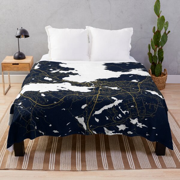 Item preview, Tampere City Map of Pirkanmaa, Finland - Gold Art Deco designed and sold by deMAP.