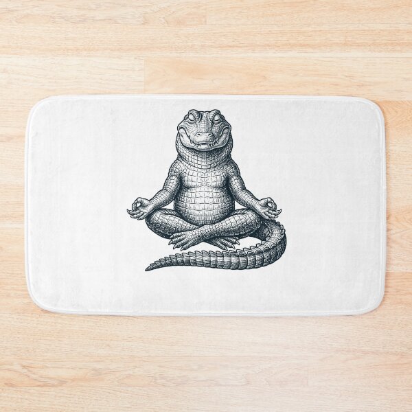 Item preview, Vintage Alligator Yoga Lotus Meditation Lover designed and sold by DoodleTortle.