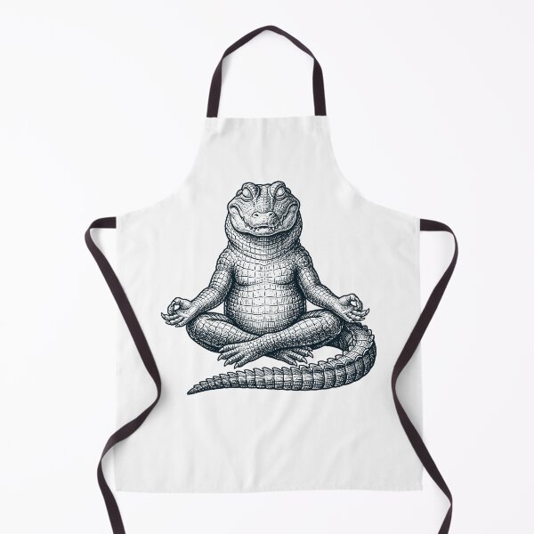 Item preview, Vintage Alligator Yoga Lotus Meditation Lover designed and sold by DoodleTortle.