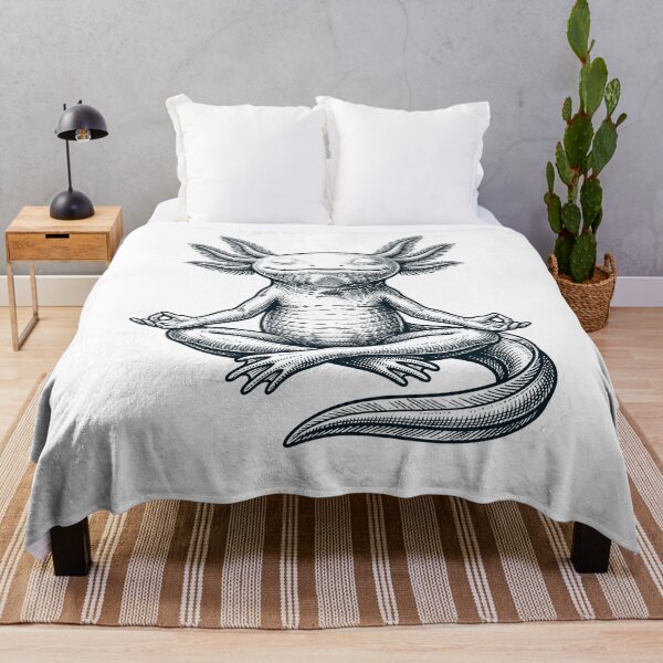 Item preview, Vintage Axolotl Yoga Lotus Meditation Lover designed and sold by DoodleTortle.
