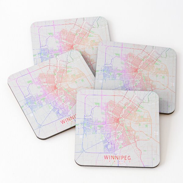Item preview, Winnipeg City Map of Manitoba, Canada - Colorful designed and sold by deMAP.