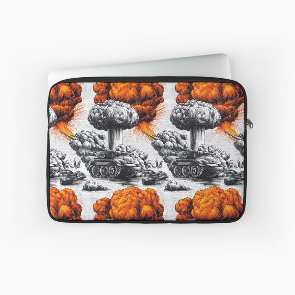 Item preview, Giant Explosion and Battle Tanks Illustration Pattern designed and sold by Piotrek0001.