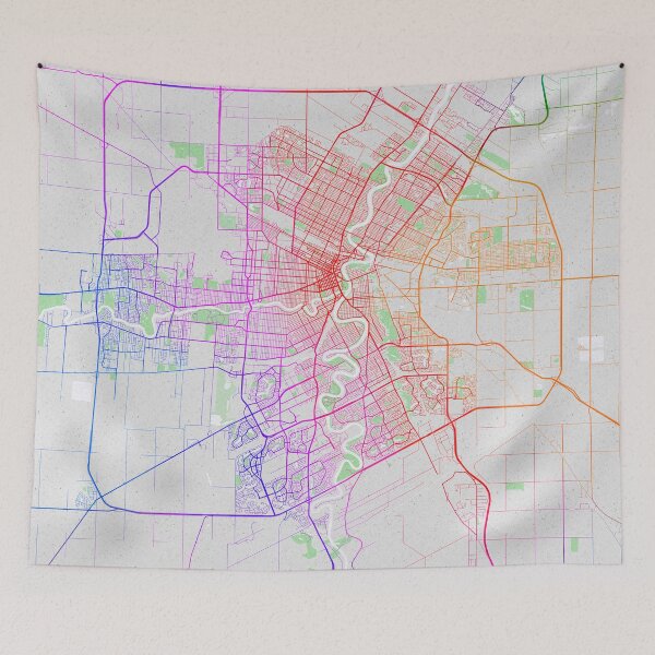 Item preview, Winnipeg City Map of Manitoba, Canada - Colorful designed and sold by deMAP.
