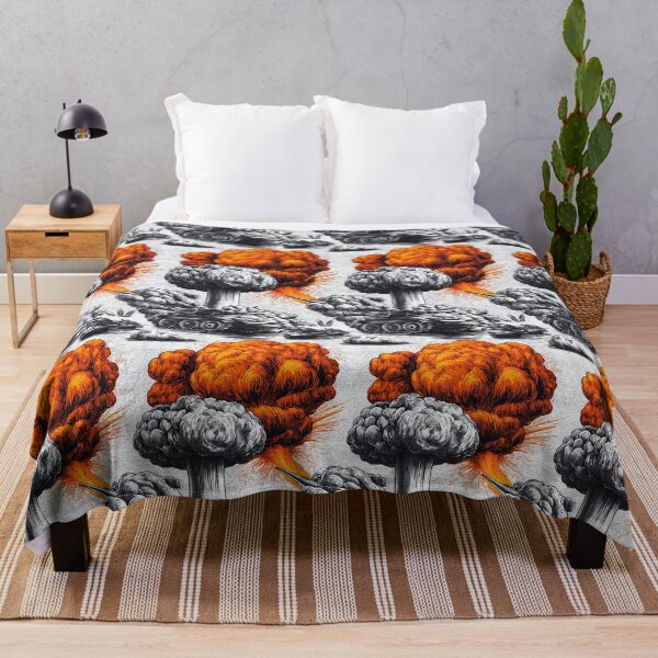 Item preview, Giant Explosion and Battle Tanks Illustration Pattern designed and sold by Piotrek0001.