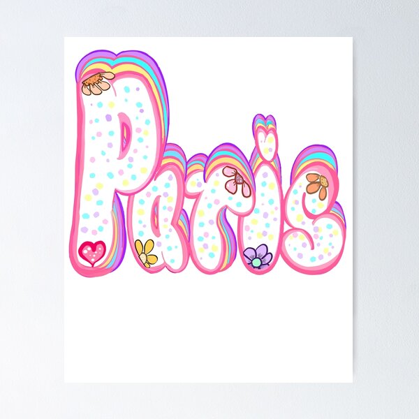 Item preview, Paris name floral - Top 10 best personalized gifts personalised Graffiti name Paris designed and sold by Artonmytee.