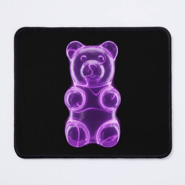Item preview, Electric Violet Gummy Bear High-Gloss 3D Render Art designed and sold by FiveBlessings.