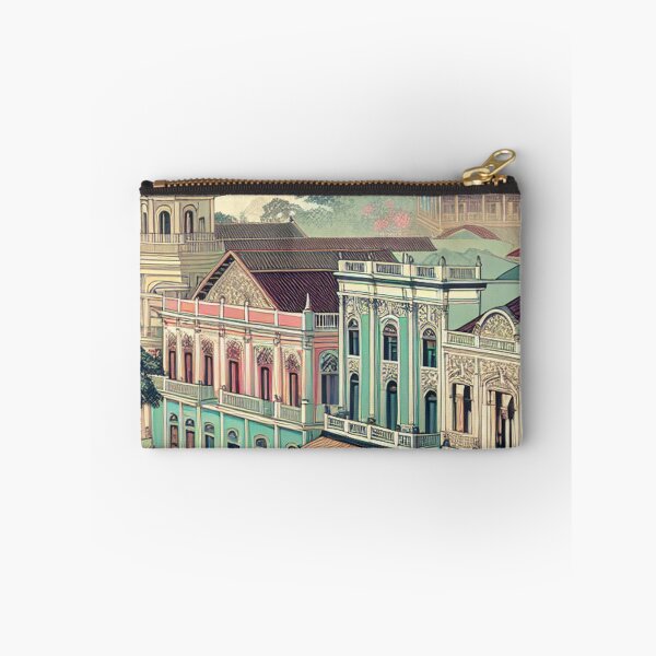 Item preview, Granada Nicaragua Ukiyo-e Inspired Cityscape – Colonial Architecture & Lake Nicaragua designed and sold by Vandy Fullam.