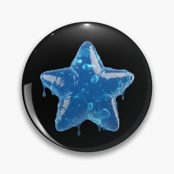 Item preview, Glossy Jelly Blue Inflated 3D Play Star Aesthetic designed and sold by FiveBlessings.