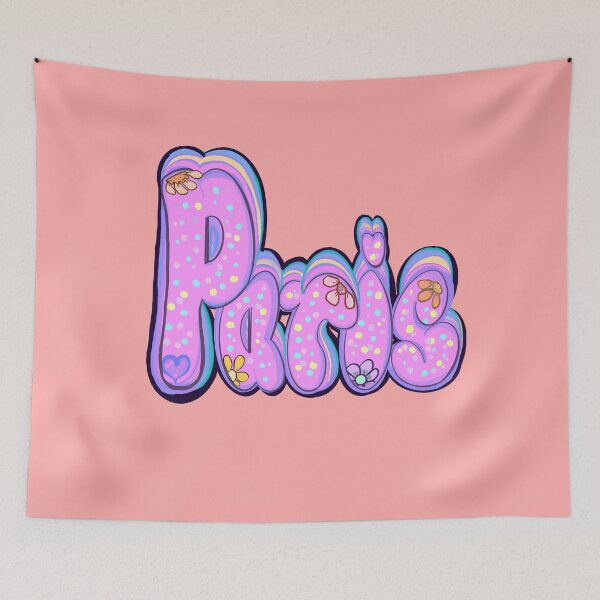 Item preview, Paris name vintage retro floral - Top 10 best personalized gifts personalised Graffiti name Paris designed and sold by Artonmytee.