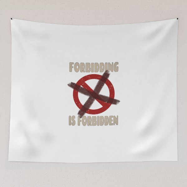 Item preview, Forbidding Is Forbidden – Vintage Protest Graphic designed and sold by RonnyMilleo.