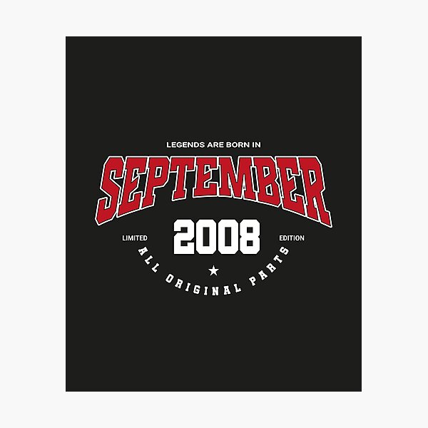 Item preview, September legends 2008 designed and sold by HB Shirts.