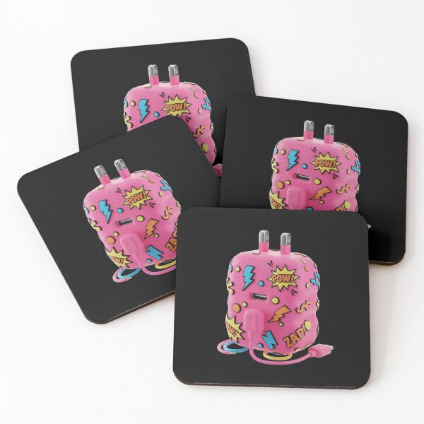 Item preview, Gummy Pink Charger Block High-Saturation Pop Art 3D designed and sold by FiveBlessings.