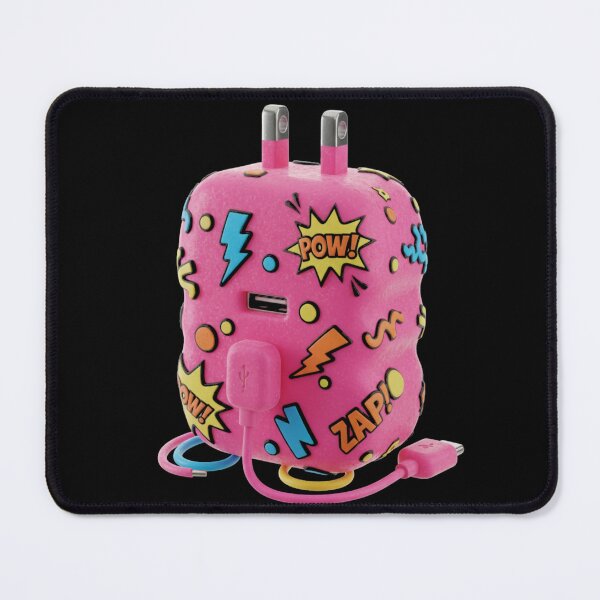 Item preview, Gummy Pink Charger Block High-Saturation Pop Art 3D designed and sold by FiveBlessings.