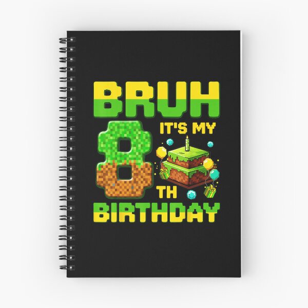 Item preview, Bruh It’s My 8th Birthday Pixel Gamer Party designed and sold by FGTV2021.