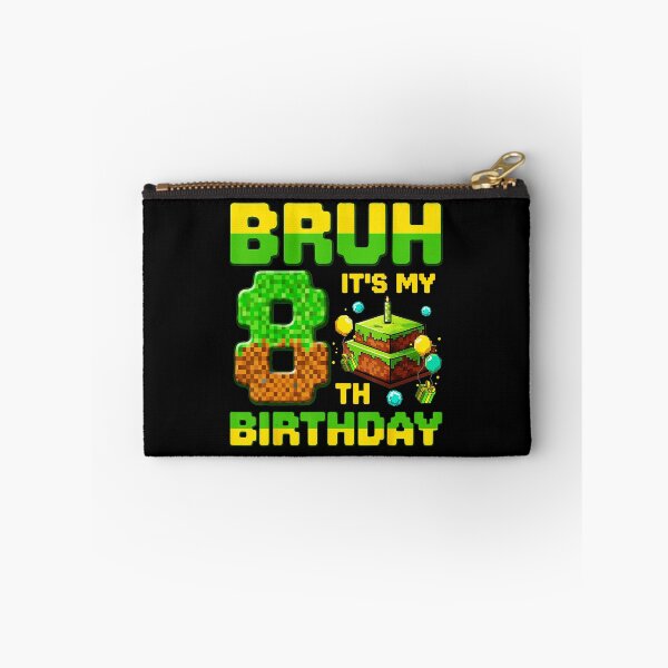 Item preview, Bruh It’s My 8th Birthday Pixel Gamer Party designed and sold by FGTV2021.