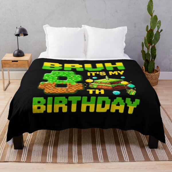 Item preview, Bruh It’s My 8th Birthday Pixel Gamer Party designed and sold by FGTV2021.