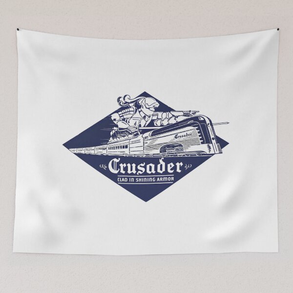 Item preview, Vintage Crusader Streamliner Train Knight Logo designed and sold by CharlieDesings.