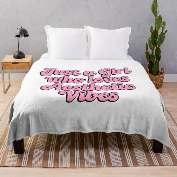 Item preview, Just a Girl Who Loves Aesthetic Vibes! Pink Retro Typography designed and sold by PMCreative.
