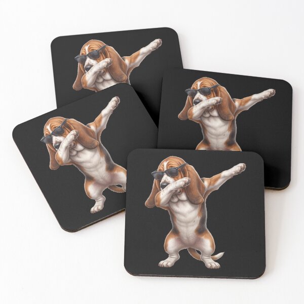 Artikelvorschau, Dabbing Basset Hound Hundemama Papa Liebhaber entworfen und verkauft von TerryConnells.