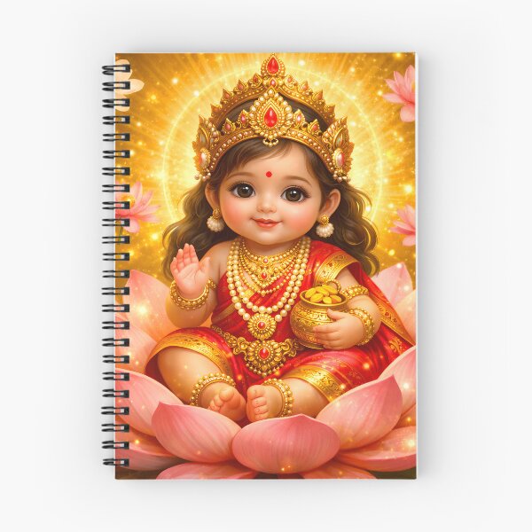 Item preview, Baby Lakshmi Lotus Petals | Cute Goddess Prosperity Art designed and sold by CosmicLotusArt.