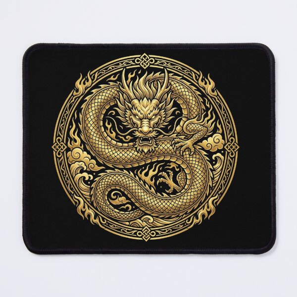 Item preview, Golden Dragon Emblem designed and sold by Stickersdevelop.