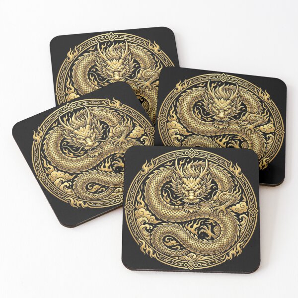 Item preview, Golden Dragon Emblem designed and sold by Stickersdevelop.