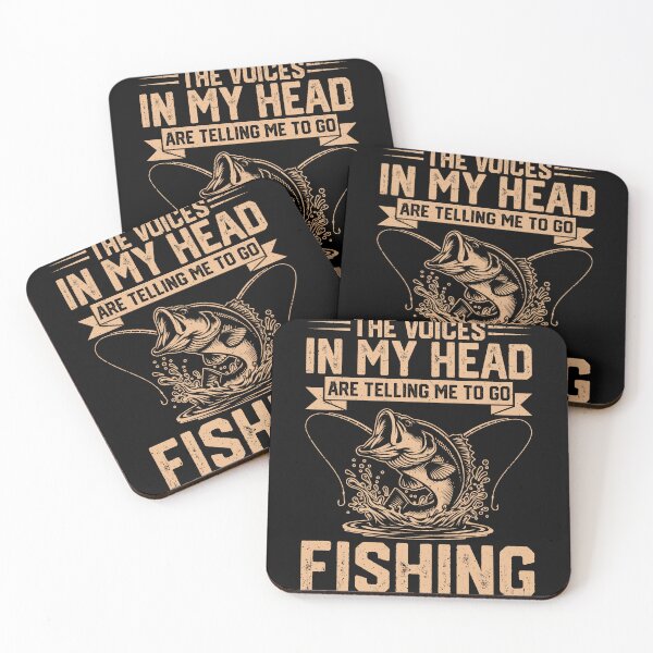 Item preview, The Voices In My Head Are Telling Me To Go Fishing Funny Fisherman Angler Hobby designed and sold by StickChic.