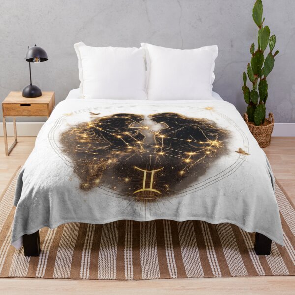 Item preview, Gemini Constellation Twins in a Starry Cosmic Sky designed and sold by RolMerch.