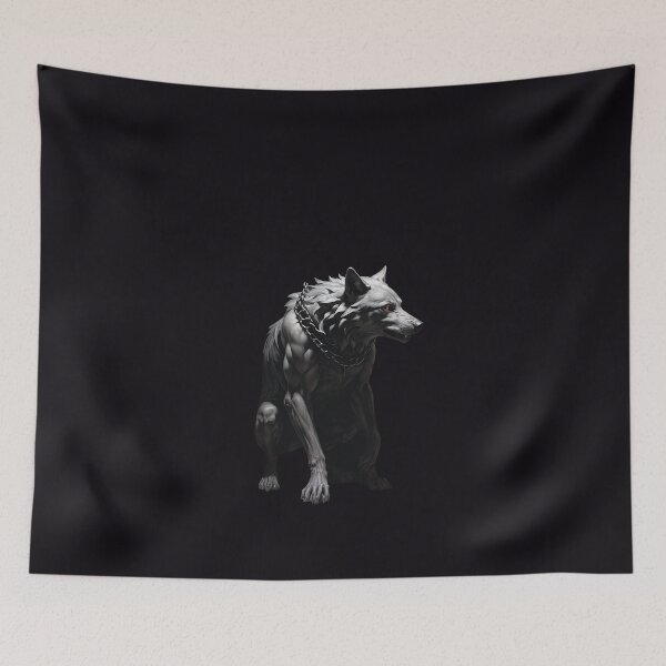 Item preview, The Dark Compulsion — Gothic Wolf Threshold Art designed and sold by GeoWhimsy Studio.