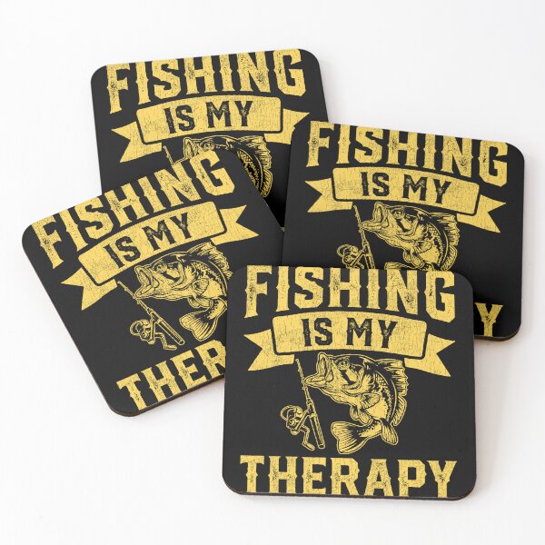 Item preview, Fishing Is My Therapy Angler Fisherman Hobby Lover designed and sold by StickChic.