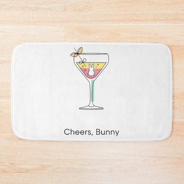 Item preview, easter cocktails Cheers, Bunny designed and sold by Uglyandcute.