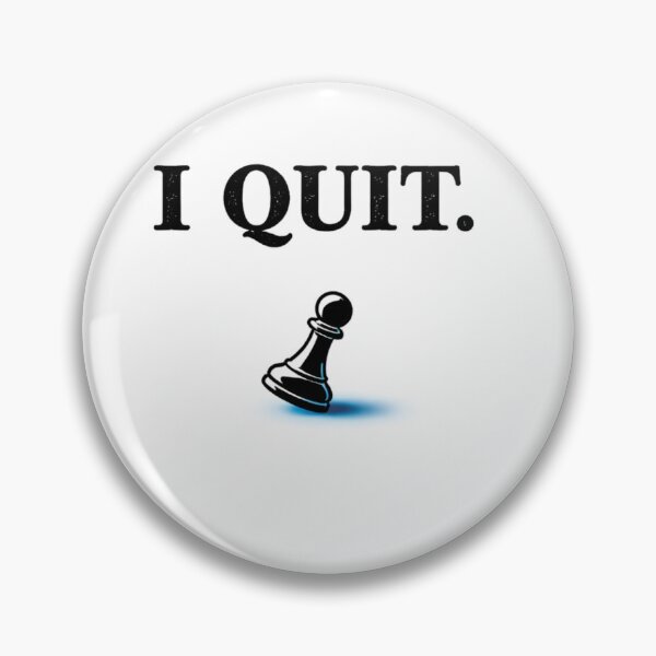 Item preview, I Quit Chess Pawn Minimalist Aesthetic Vintage Design designed and sold by VINTAGEPUNTEES.
