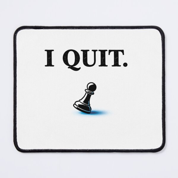 Item preview, I Quit Chess Pawn Minimalist Aesthetic Vintage Design designed and sold by VINTAGEPUNTEES.