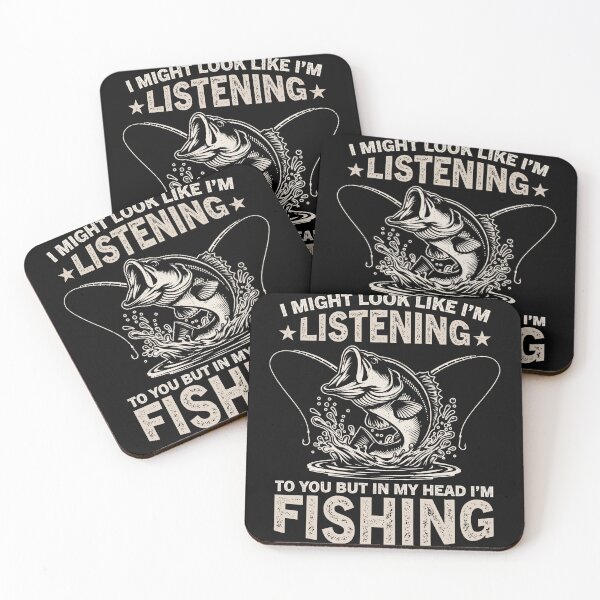 Item preview, I Might Look Like I'm Listening To You But In My Head I'm Fishing Angler Fisherman Hobby Outdoorsman designed and sold by StickChic.