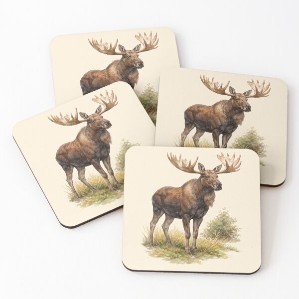 Item preview, A proud moose designed and sold by Ratatosk-AI.