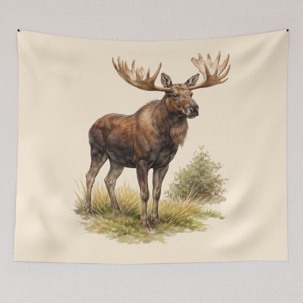 Item preview, A proud moose designed and sold by Ratatosk-AI.