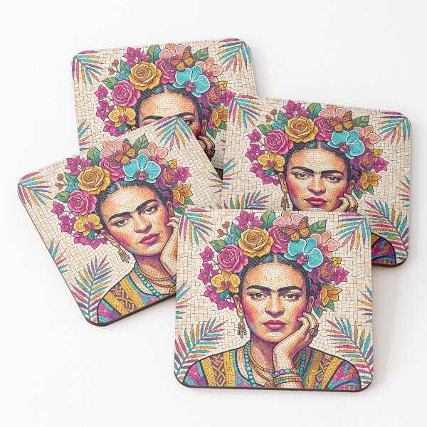 Item preview, Frida Kahlo Mosaic Resilience designed and sold by mark ashkenazi.