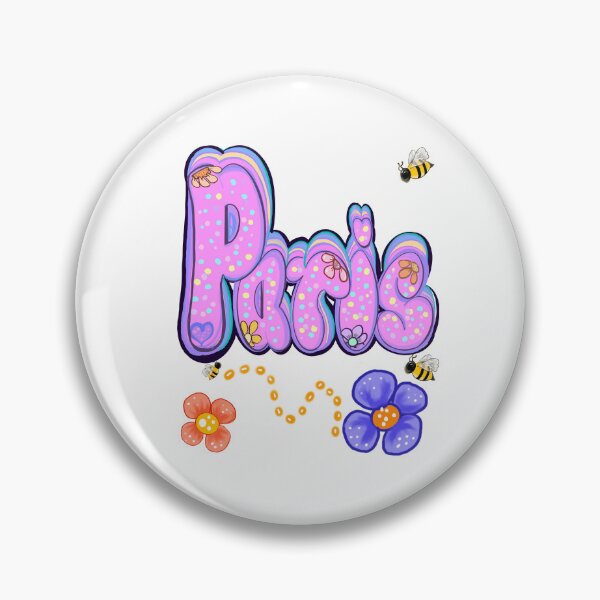 Item preview, Paris name vintage retro flowers with bees - Top 10 best personalized gifts personalised Graffiti name Paris designed and sold by Artonmytee.