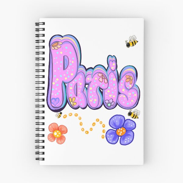 Item preview, Paris name vintage retro flowers with bees - Top 10 best personalized gifts personalised Graffiti name Paris designed and sold by Artonmytee.