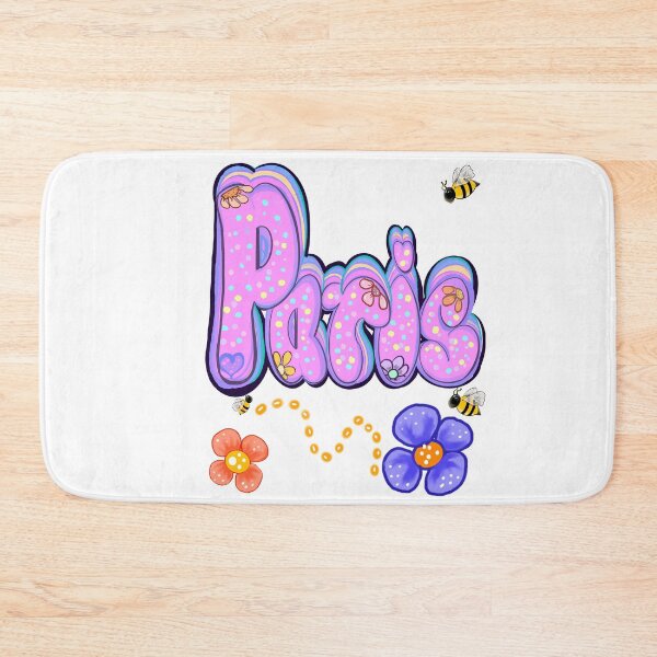 Item preview, Paris name vintage retro flowers with bees - Top 10 best personalized gifts personalised Graffiti name Paris designed and sold by Artonmytee.
