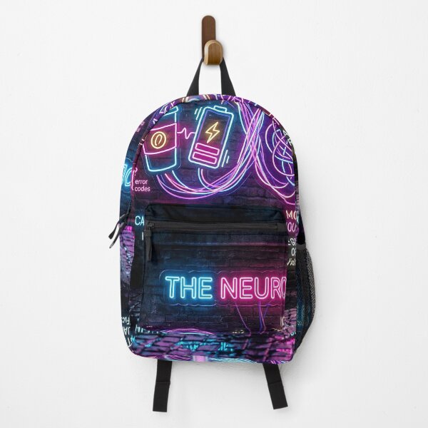 Item preview, Funny Neurosis Modules Burnout To Do List Overthinking Glitch Neon Art designed and sold by Neon & Neurosis.