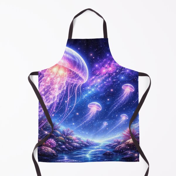 Item preview, Cosmic Jellyfish in Neon Galaxy Dreamscape designed and sold by CLOUTKULT.