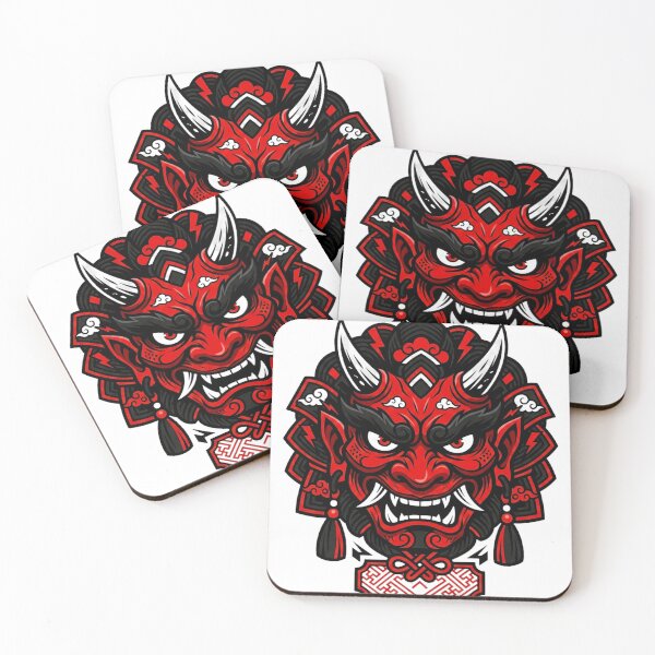 Item preview, Minimal Oni Mask designed and sold by Stickersdevelop.
