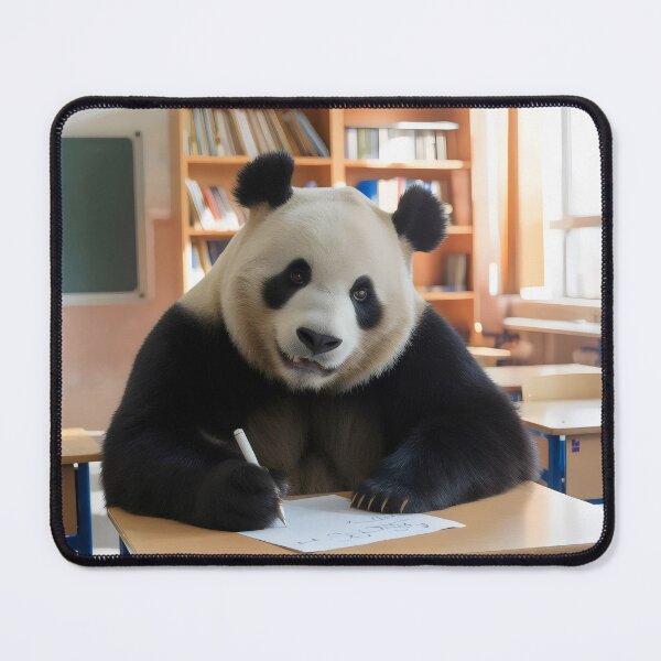 Item preview, Panda at school. designed and sold by MyHappyArtShop.