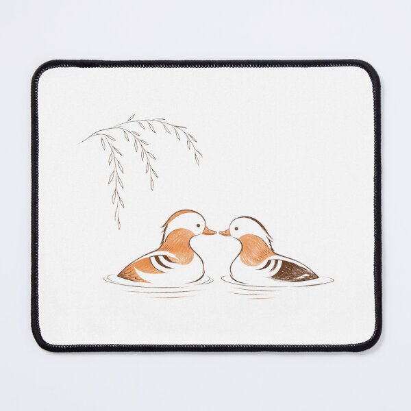 Item preview, Mandarin Ducks Romantic T-Shirt – Cute Love Symbol, Aesthetic Couple Design designed and sold by LoppiPrintShop.