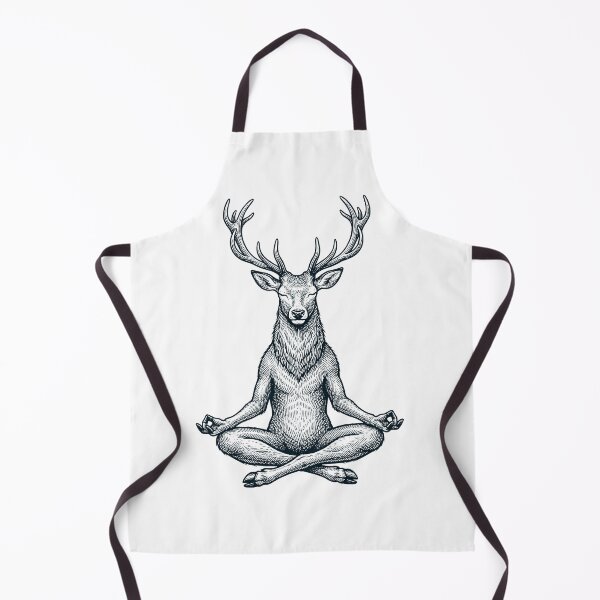 Artikelvorschau, Vintage-Hirsch-Yoga-Lotus-Meditationsliebhaber entworfen und verkauft von DoodleTortle.