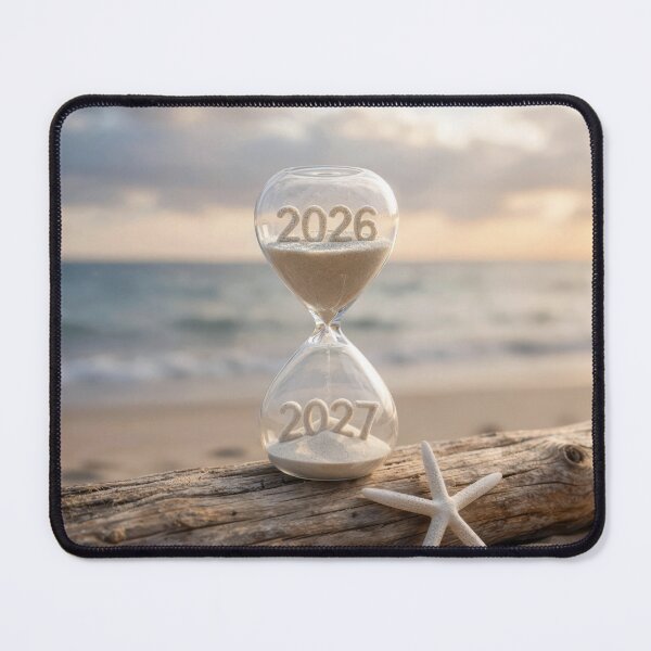 Item preview, New Year 2027 Sand Timer On Driftwood designed and sold by Maria Dryfhout.